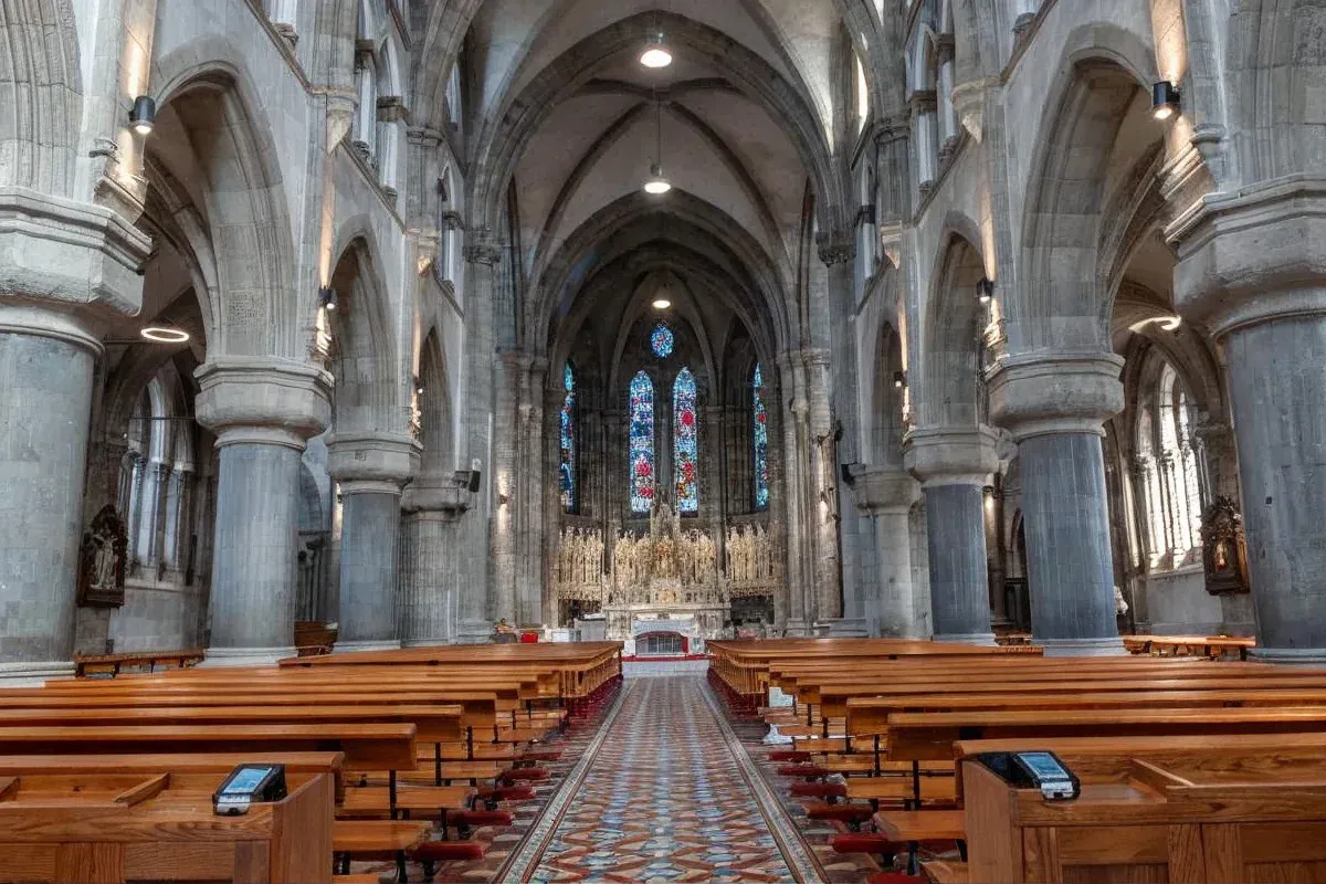 Interior of Cahersiveen Church after its electrical refurbishment